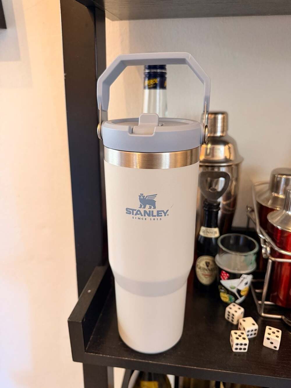 Stanley 30oz IceFlow Flip Straw Tumbler in Fog Blue - Picture 1 of 3